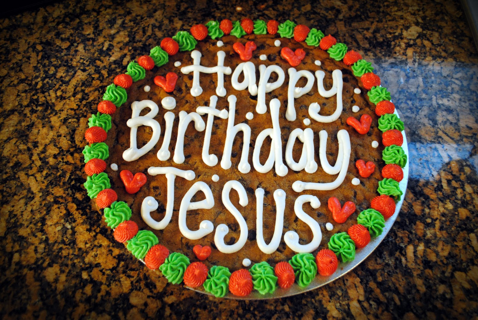Happy Birthday Cookie Cake
 Candace s Cookie Creations Happy Birthday Jesus Cookie Cakes