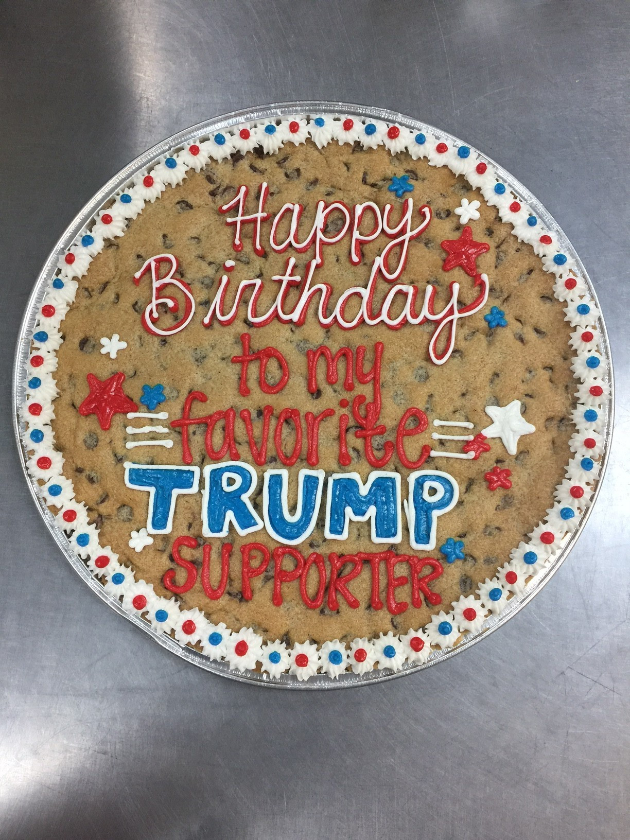 Happy Birthday Cookie Cake
 Gourmets & Cookie Cakes Cookies by Design Arlington TX
