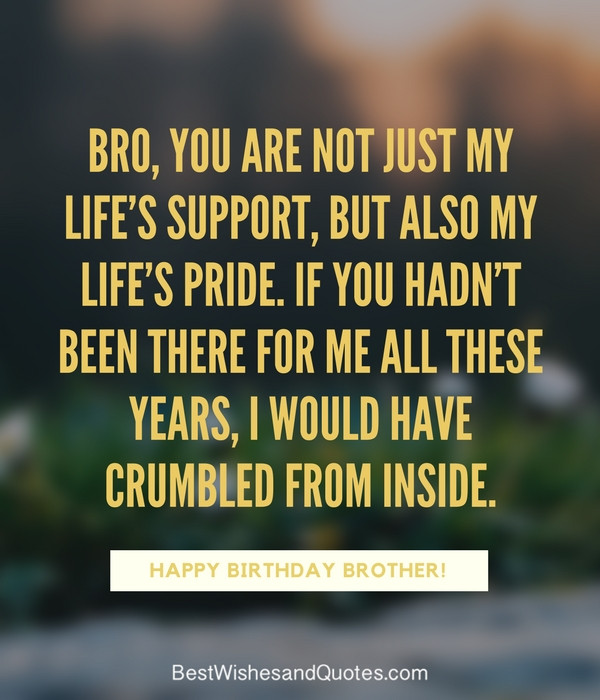 Happy Birthday Quotes For Big Brother
 Happy Birthday Brother 41 Unique ways to Say Happy