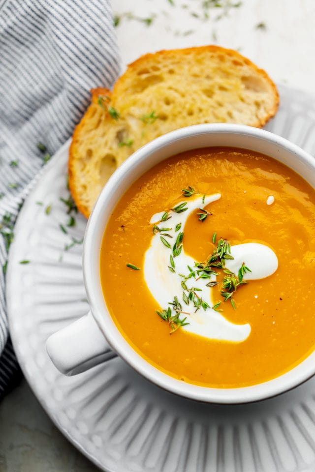 Healthy Butternut Squash Soup Recipe
 Roasted Butternut Squash Soup