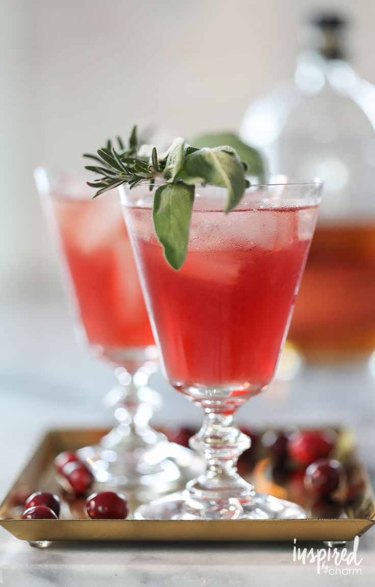 Holiday Drinks With Bourbon
 Cranberry Bourbon Cocktail Thanksgiving cocktail