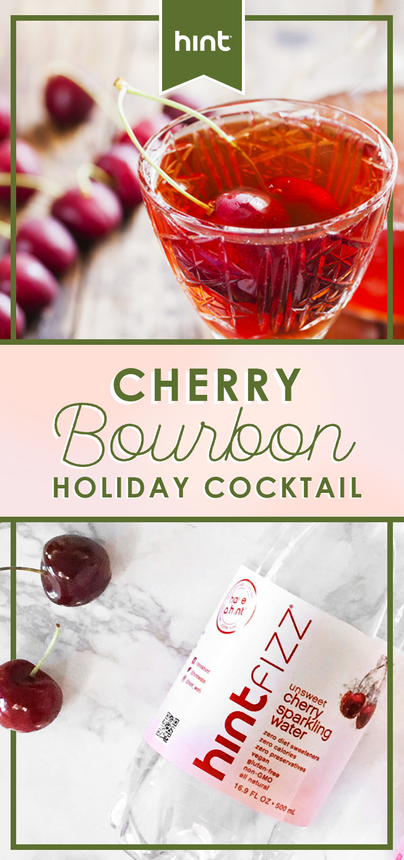 Holiday Drinks With Bourbon
 Cherry Bourbon Holiday Cocktail by hint