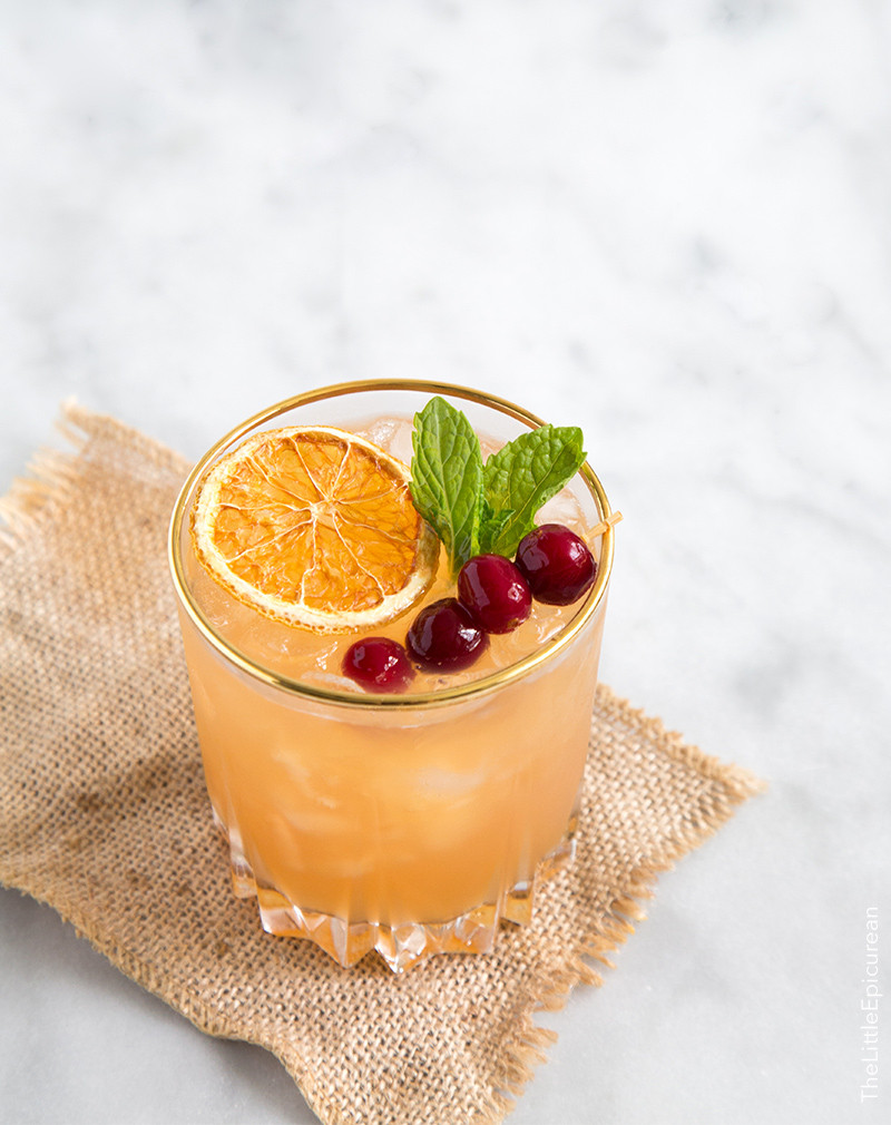 Holiday Drinks With Bourbon
 Cranberry Orange Bourbon Cocktail The Little Epicurean