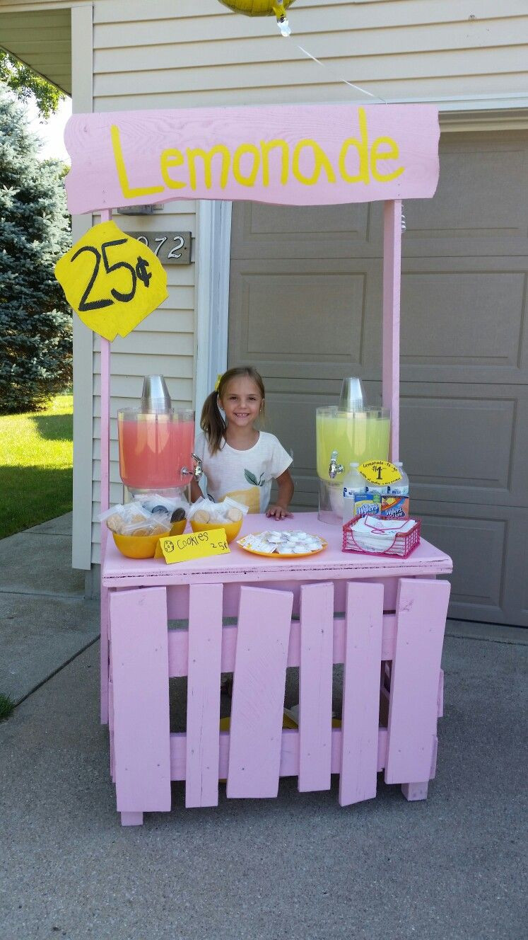 How To Ideas For Kids
 Lemonade stand made from scrapwood Kyra had so much fun