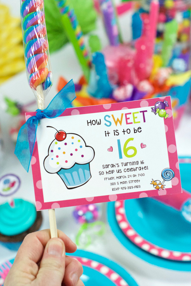Ideas For 16 Birthday Party
 Sweet 16 Birthday Party Ideas Throw a Candy Themed Party