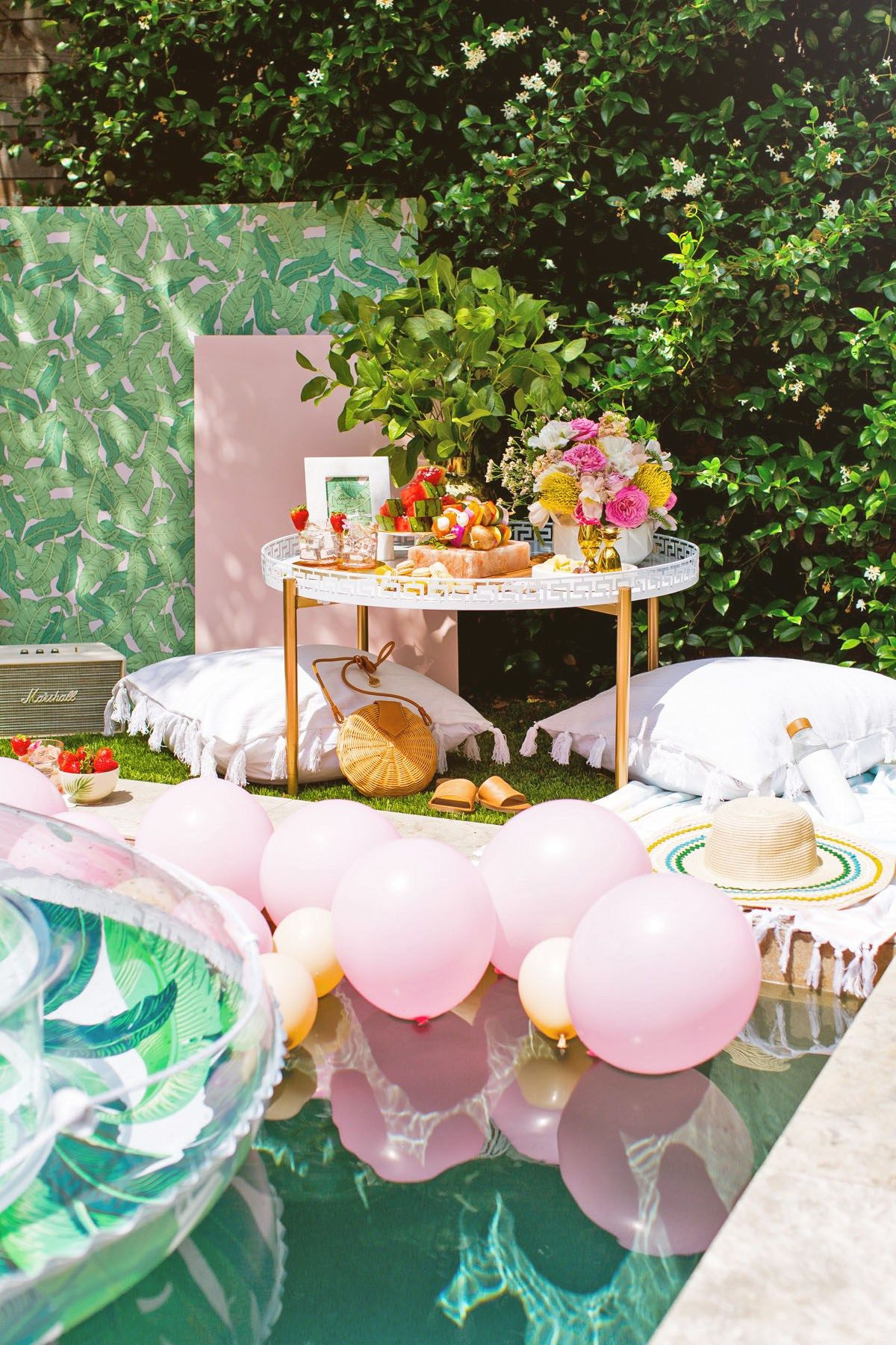 Ideas For Backyard Girls Birthday Pool Party
 Luxe Poolside Entertaining