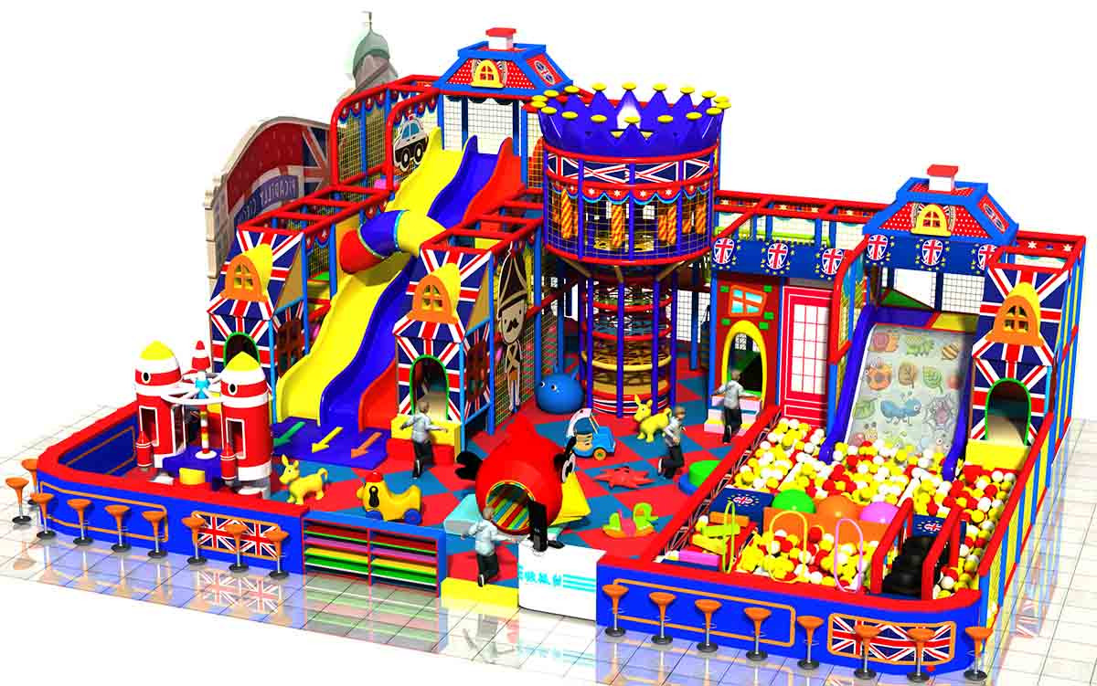 Indoor Kids Gym
 Indoor jungle gym equipment provides toddler area and play