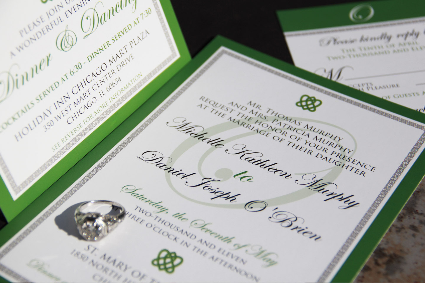 Irish Wedding Invitations
 Irish Celtic Inspired Wedding Invitation Suite Celtic Knot