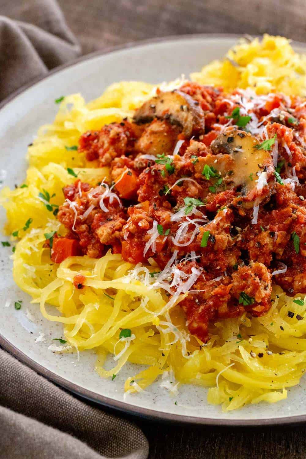 Italian Squash Recipes
 Turkey Bolognese with Roasted Spaghetti Squash