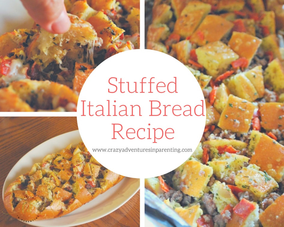 Italian Stuffed Bread Recipes
 Stuffed Italian Bread Recipe with Pizza Toppings
