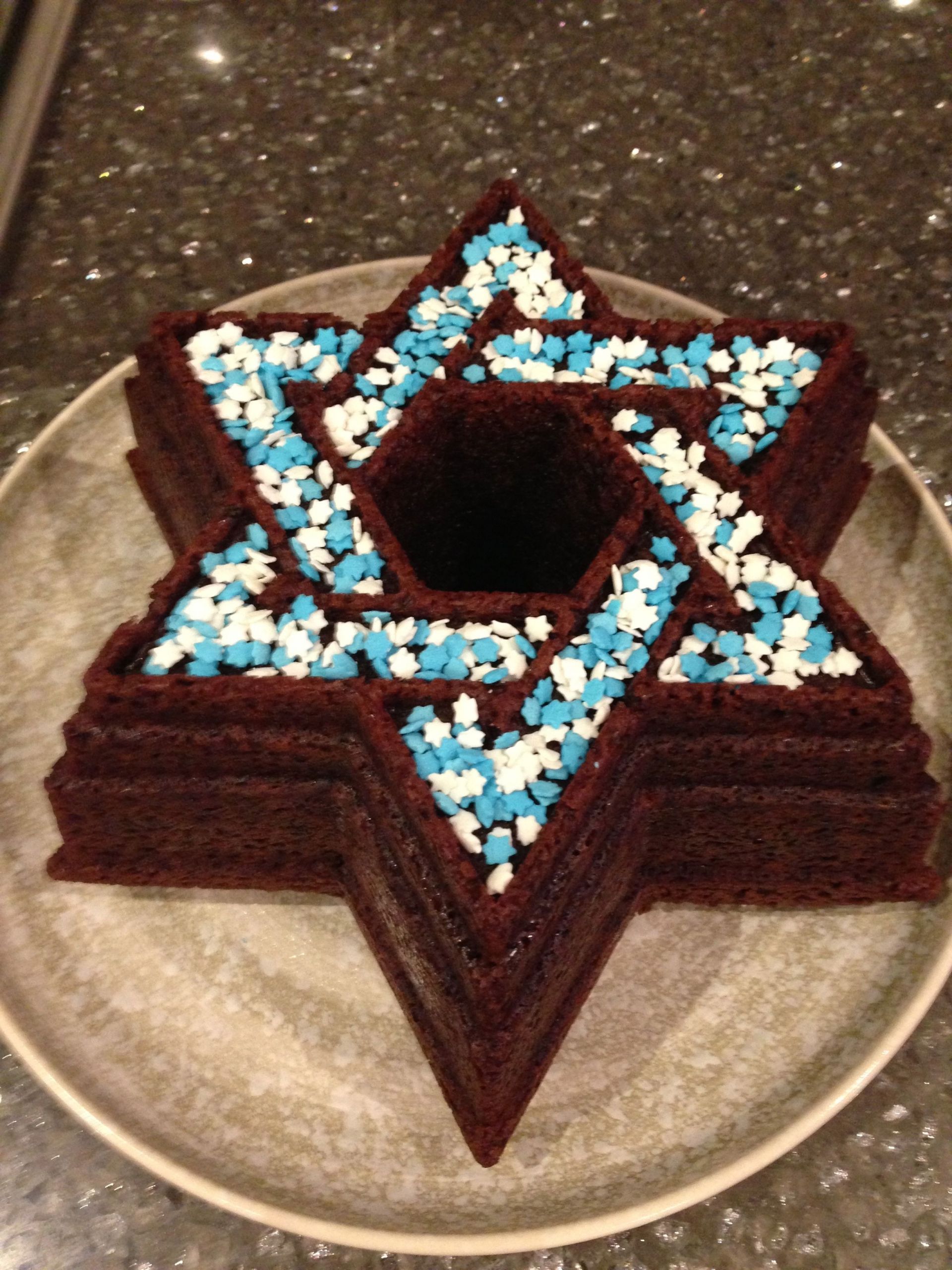 Jewish Desserts For Hanukkah
 star of david cake for Hanukkah