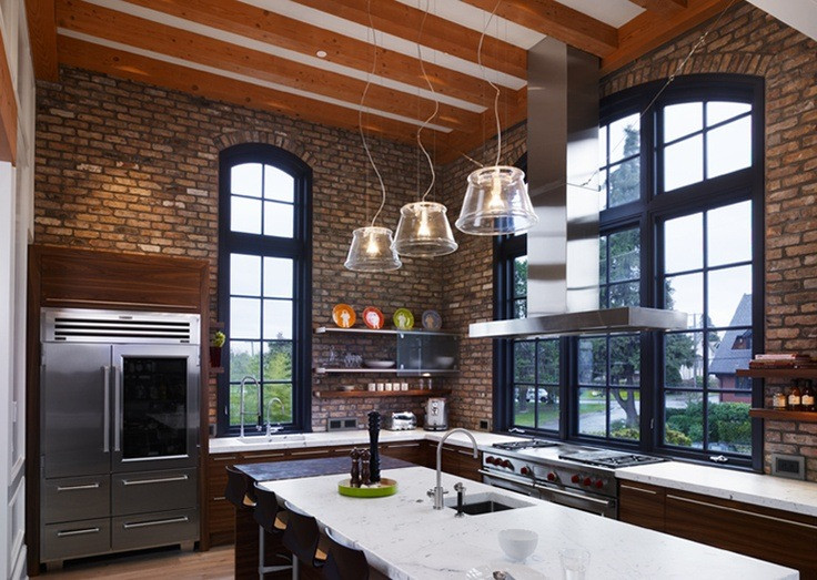 Kitchen Brick Wall
 20 Kitchen Designs With Exposed Brick Walls Housely