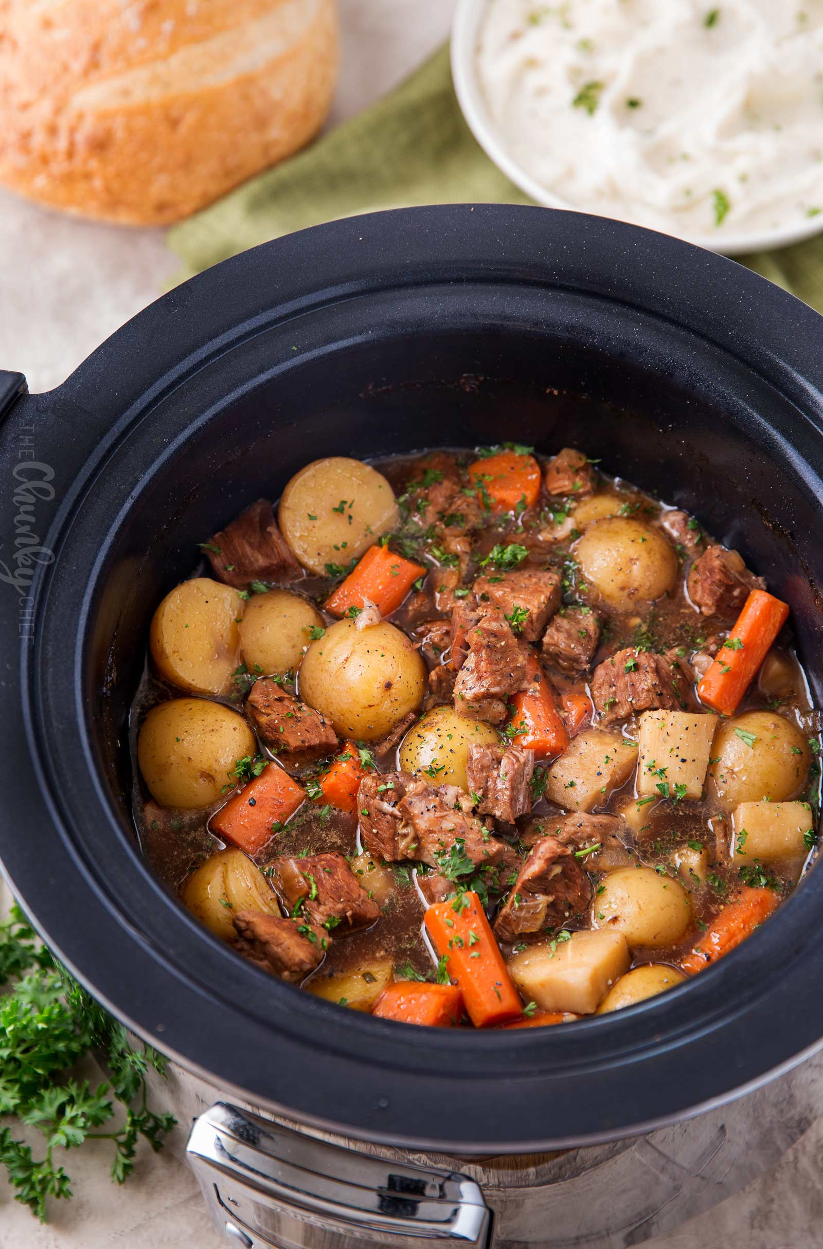 Lamb Stew Slow Cooker Recipe
 Beer and Horseradish Slow Cooker Beef Stew The Chunky Chef