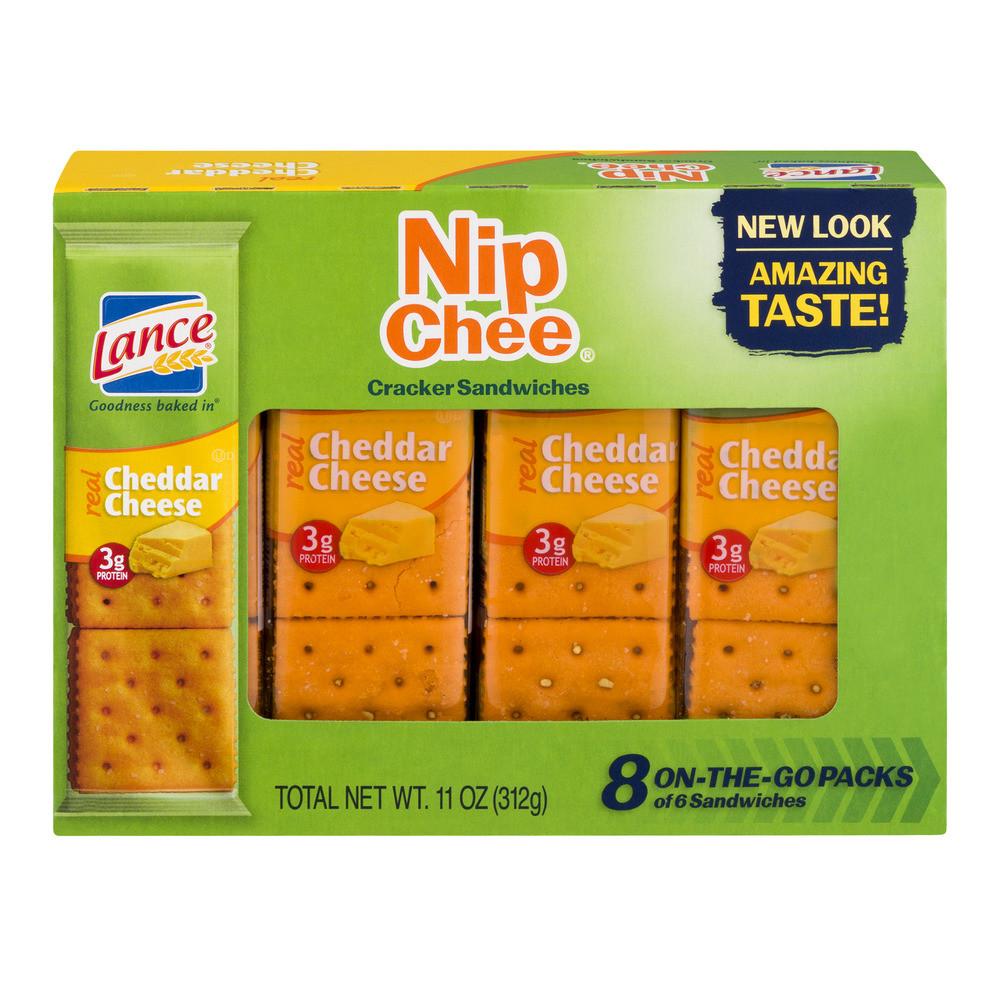 Lance Sandwich Crackers
 Lance Nip Chee Cheddar Cheese Cracker Sandwiches 1 38 Oz