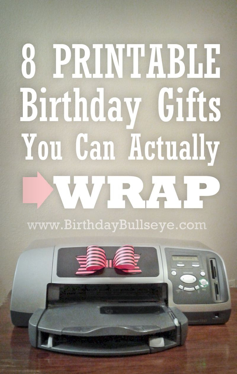 Last Minute Birthday Gifts For Wife
 Great list of last minute ts 8 Printable Birthday