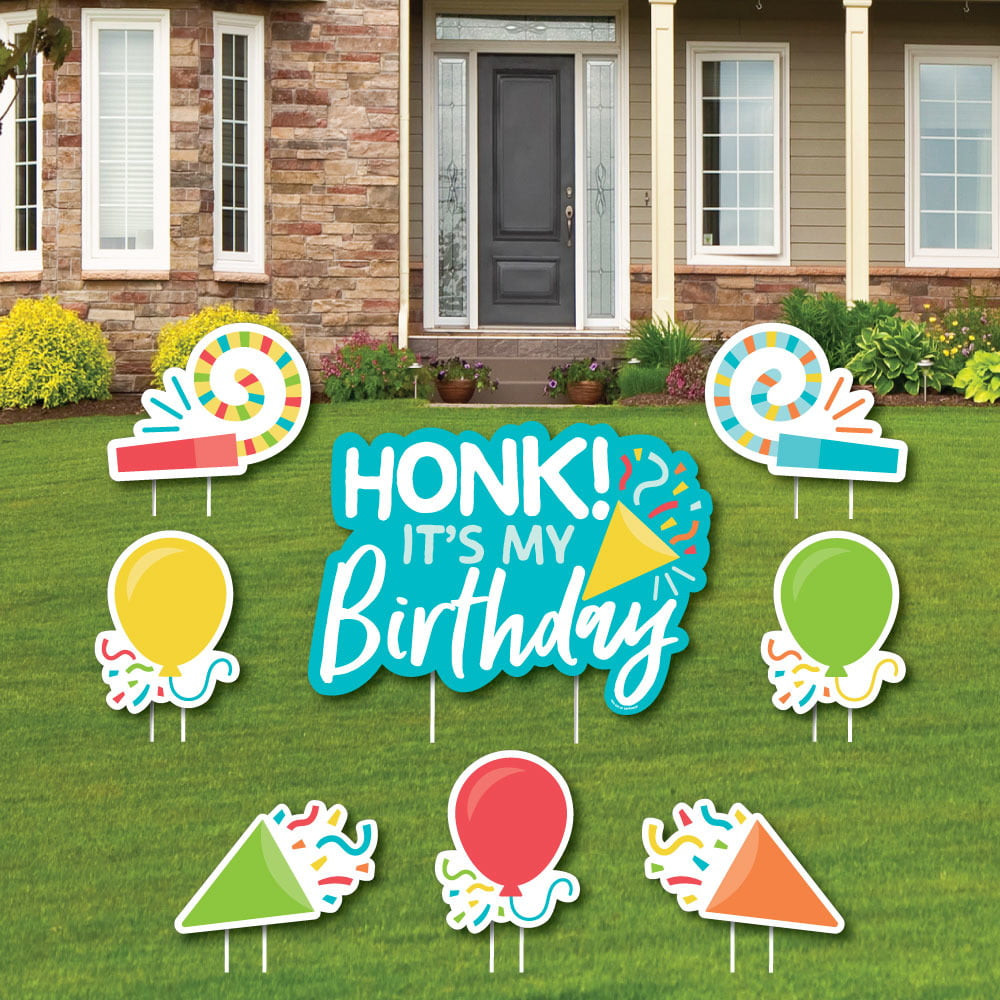 Lawn Decorations For Birthday
 Honk It’s My Birthday Yard Sign and Outdoor Lawn