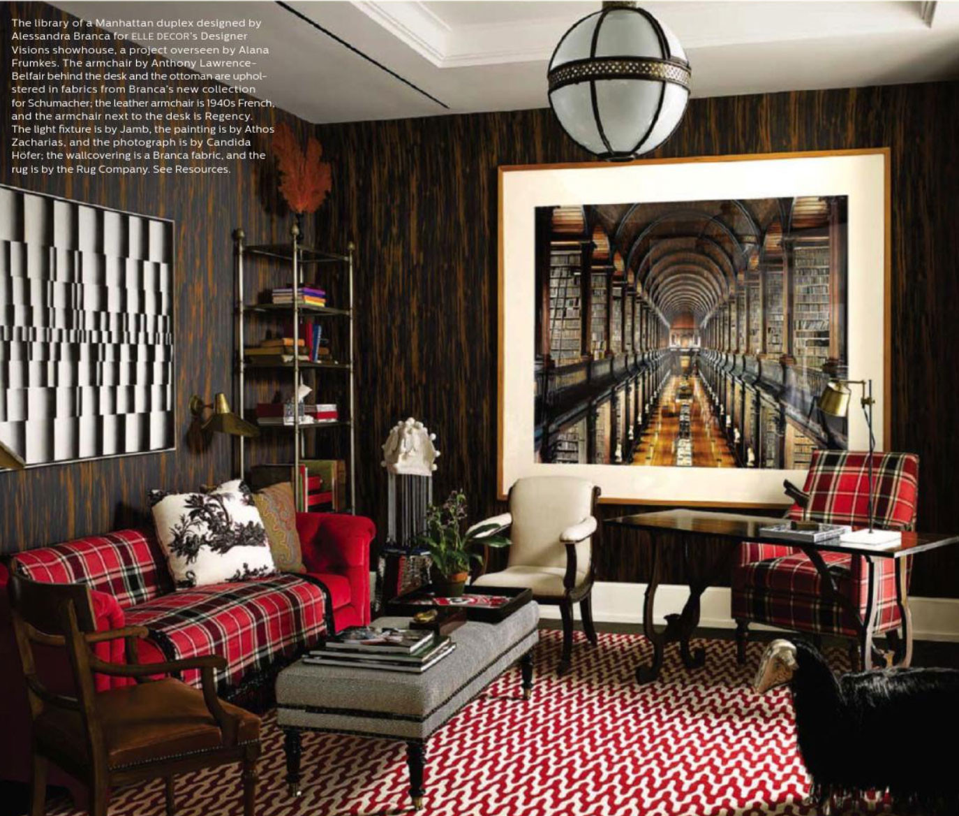Living Room Decorating Images
 Reaching New Heights Elle Decor December 2013