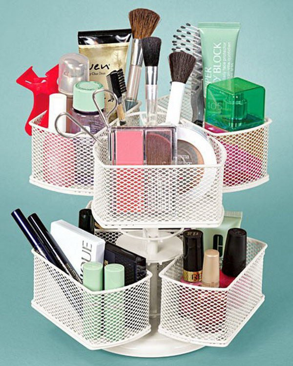 Makeup Organization DIY
 DIY Organization Hacks For Small Spaces All For Fashions