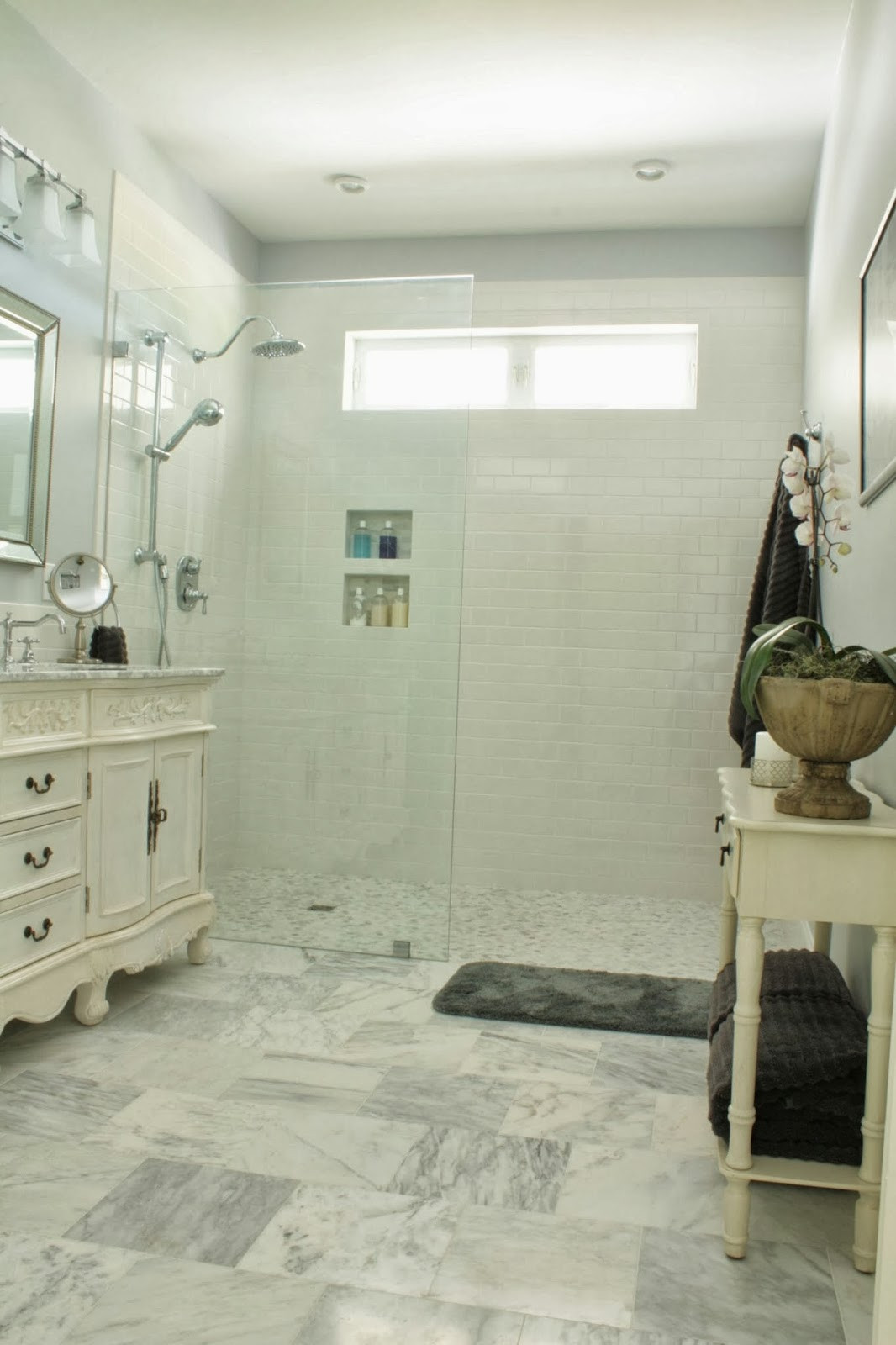 Master Bathroom Without Tub
 The forts of Home Master Bath Reveal