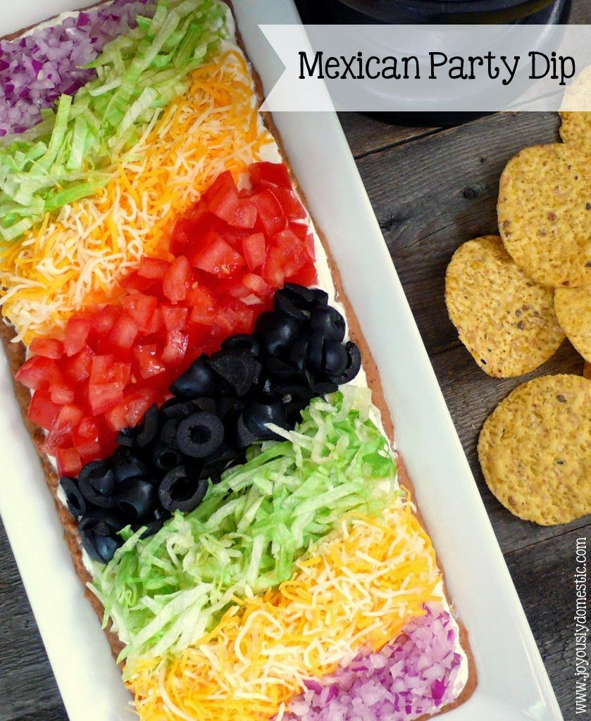 Mexican Food Ideas For Dinner Party
 Mexican Party Dip in 2020