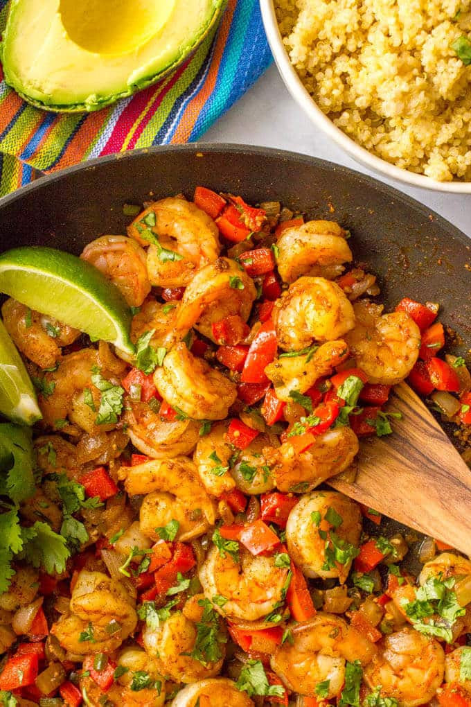 Mexican Seafood Recipes
 Quick easy Mexican shrimp skillet video Family