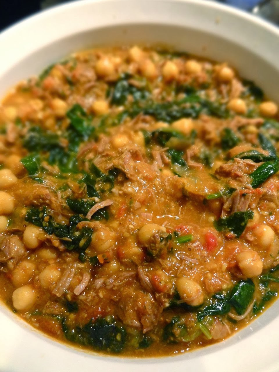 Middle East Lamb Stew
 Scrumpdillyicious Middle Eastern Lamb Spinach & Chickpea