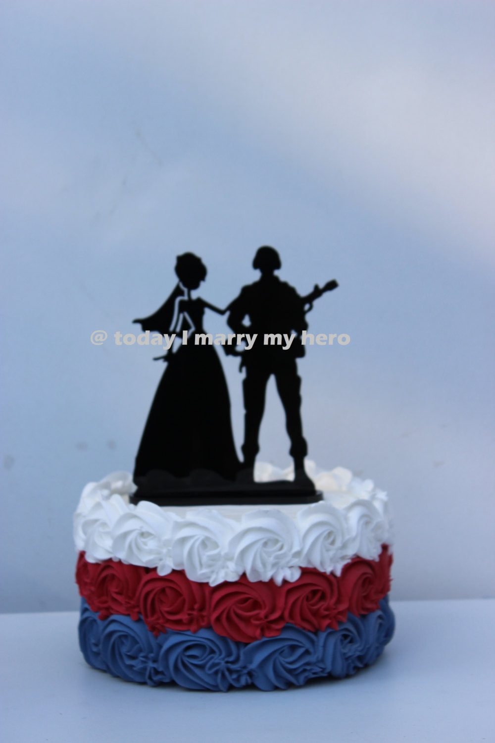 Military Wedding Cake Toppers
 Military Army Sol r Wedding Cake topper Groom gun