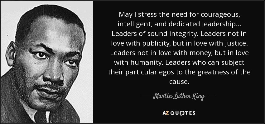 Mlk Quotes Leadership
 TOP 25 QUOTES BY MARTIN LUTHER KING JR of 1205