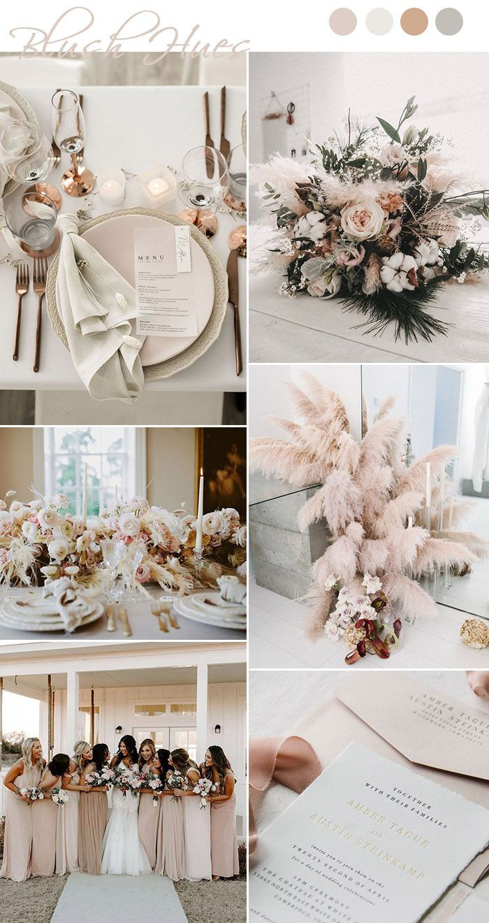 Modern Wedding Colors
 7 Chic and Romantic Blush Pink Modern Wedding Color Ideas