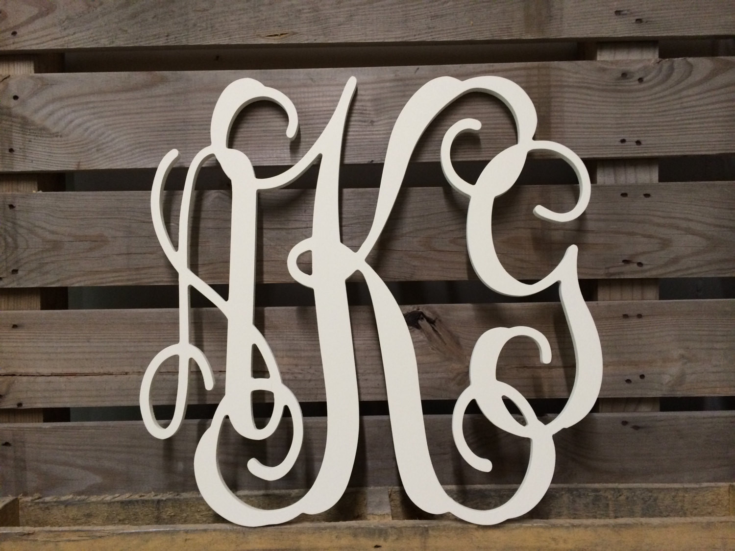 Monogram Wedding Guest Book
 3 Letter Monogram 24 Wedding Guest Book by ASimplePlace Main