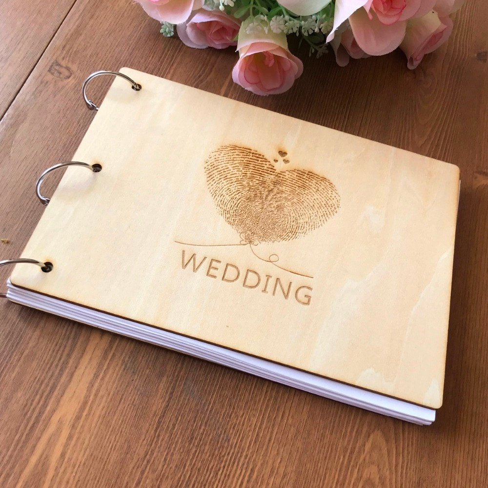 Monogram Wedding Guest Book
 Customs names Wedding guest book Personalized Rustic