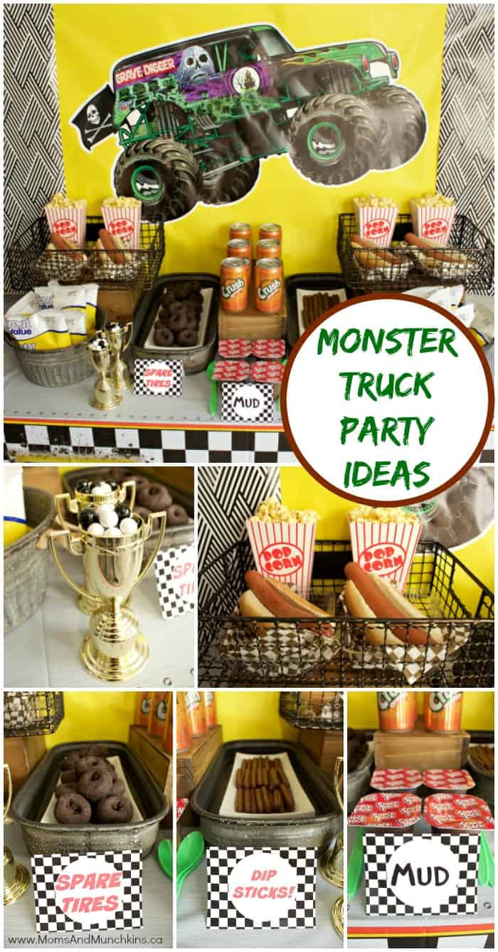 Monster Truck Birthday Decorations
 Monster Truck Birthday Party Ideas Moms & Munchkins