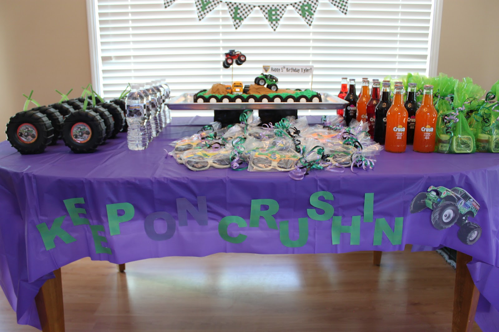 Monster Truck Birthday Decorations
 It s Fun 4 Me Monster Truck 5th Birthday Party