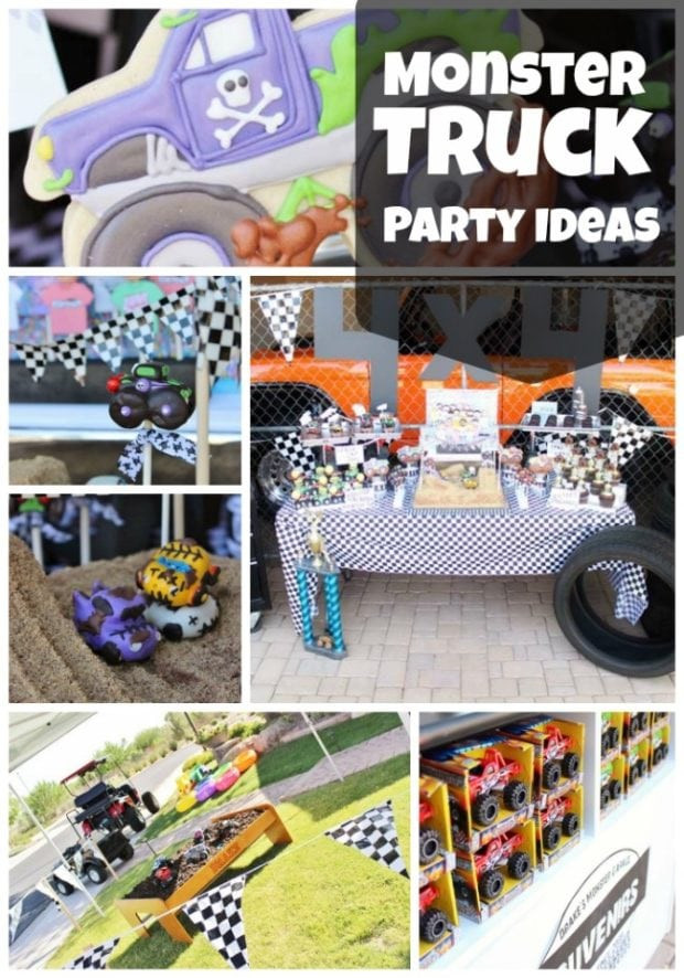 Monster Truck Birthday Decorations
 Monster Truck 4th Birthday Party