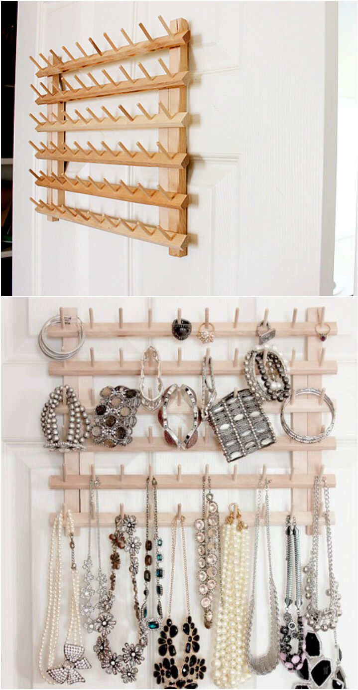 Necklace Organizer DIY
 100 DIY Jewelry Organizers & Storage Ideas Full