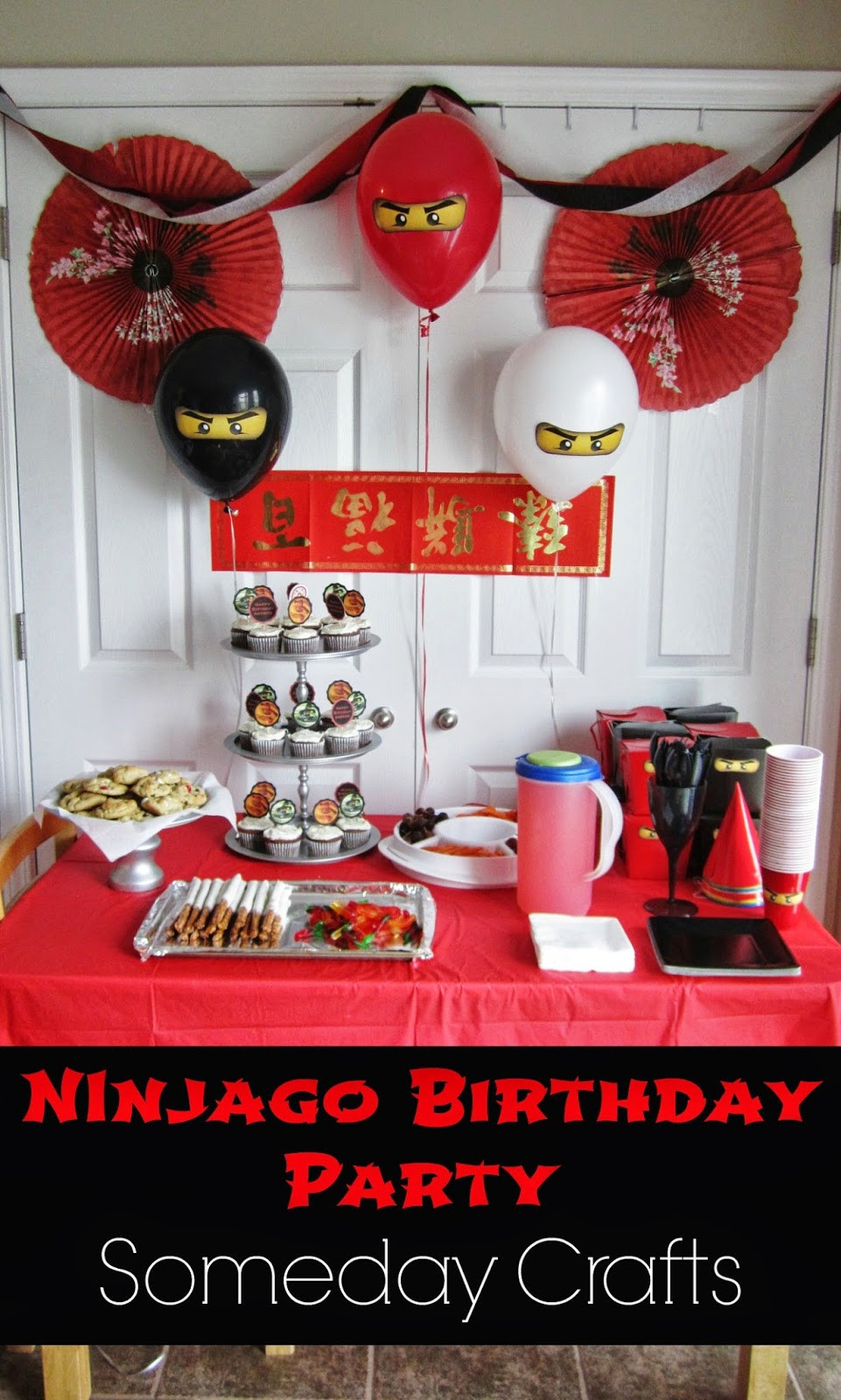 Ninja Birthday Party
 Someday Crafts Ninjago Birthday Party