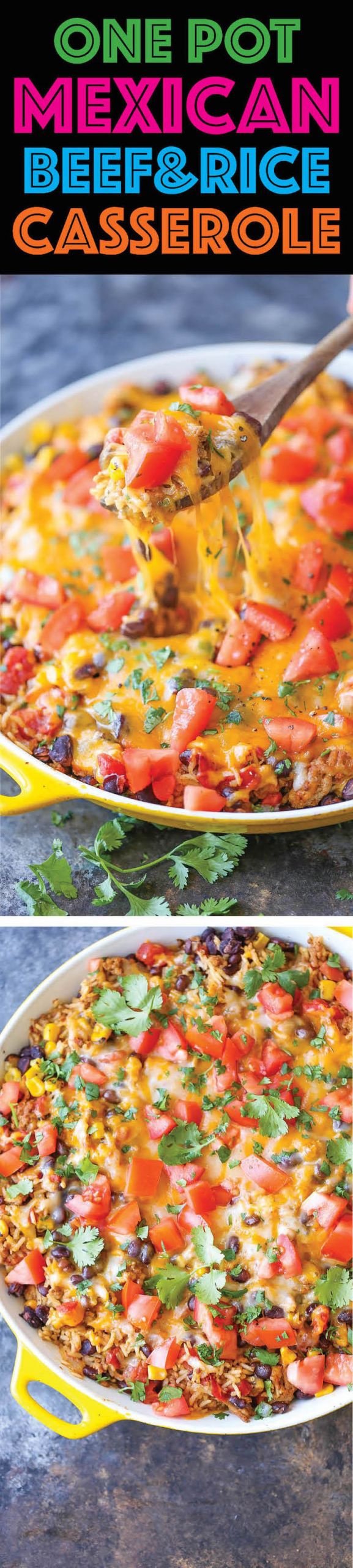 One Pot Mexican Beef And Rice Casserole
 e Pot Mexican Beef and Rice Casserole