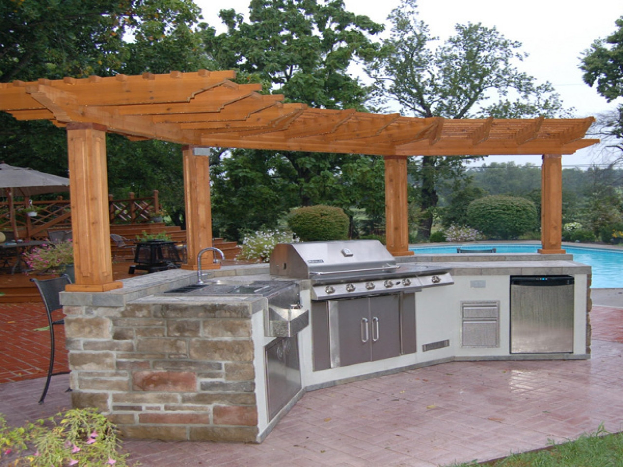 Outdoor Kitchen Grill Island
 Outdoor Grill Islands with Bar Outdoor Kitchens and Grills