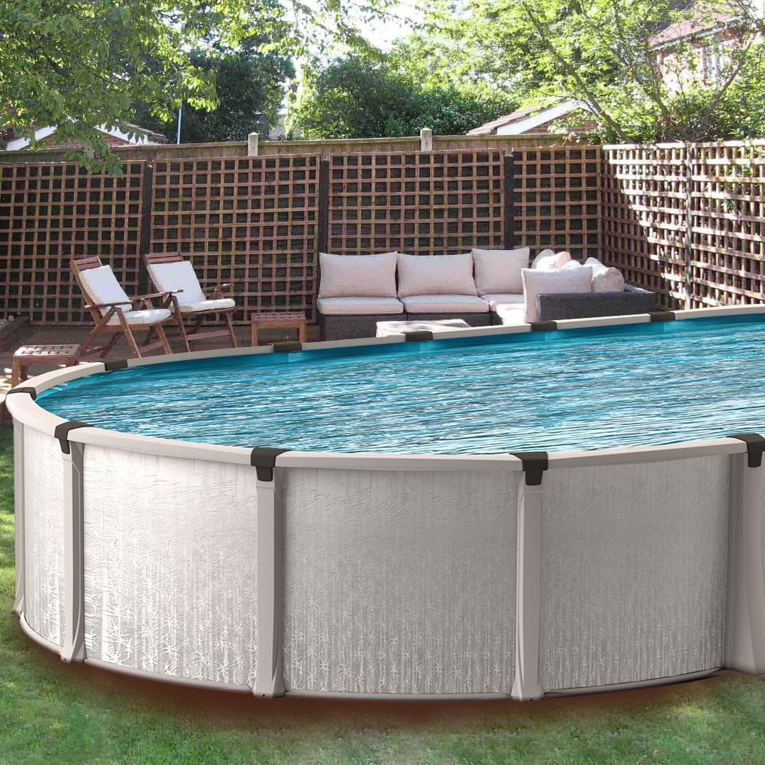 Oval Above Ground Pool
 Eternia 16 x 26 ft Oval Buttress Free Ground Pool
