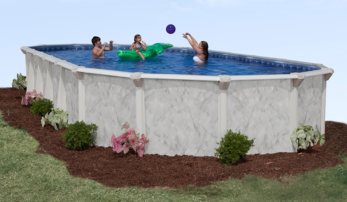 Oval Above Ground Pool
 12 x 20 Oval 52" Deep Sterling Ground Pool Kit