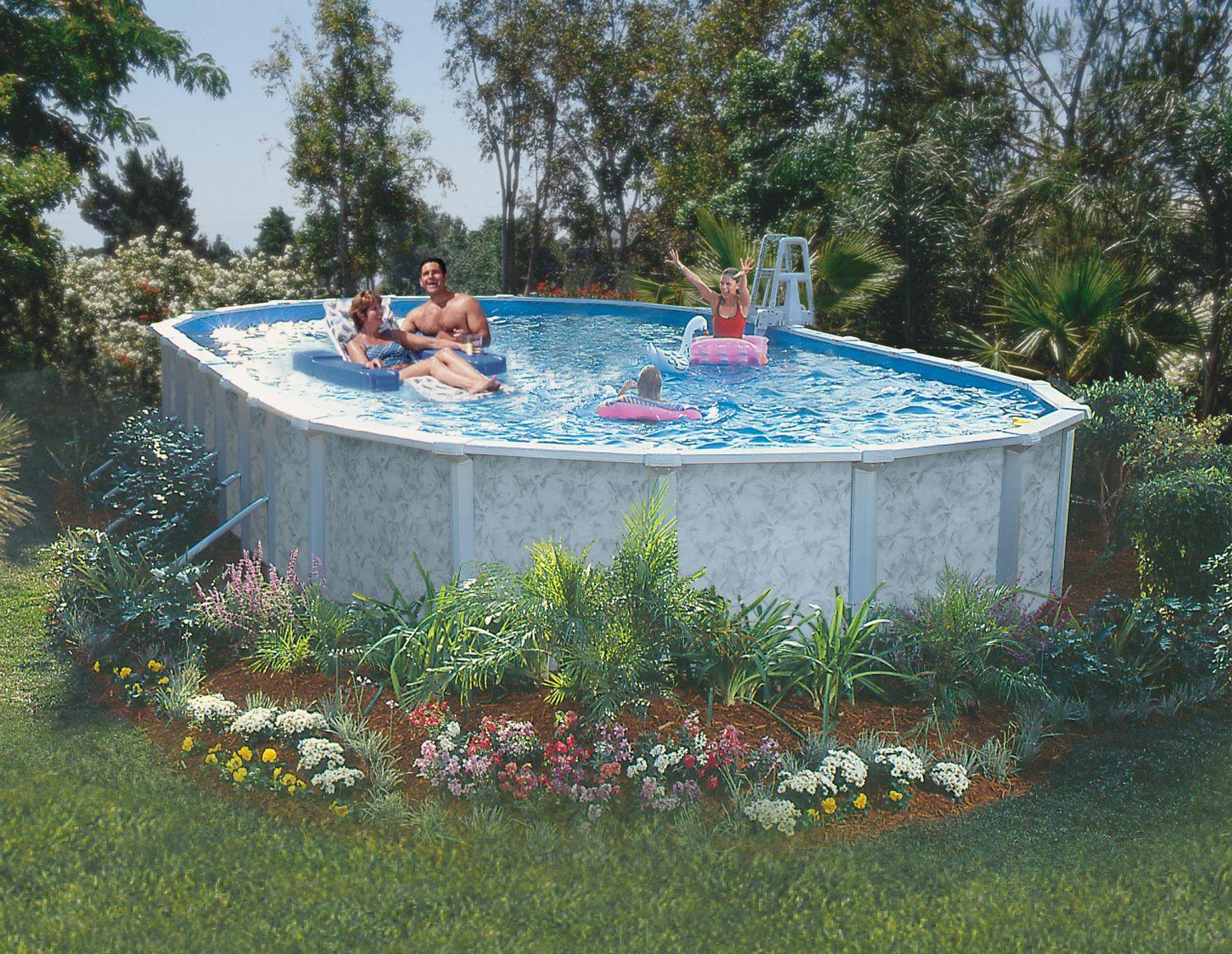 Oval Above Ground Pool
 GSM 10 x 15 Oval Ground Pool Package 52" Height