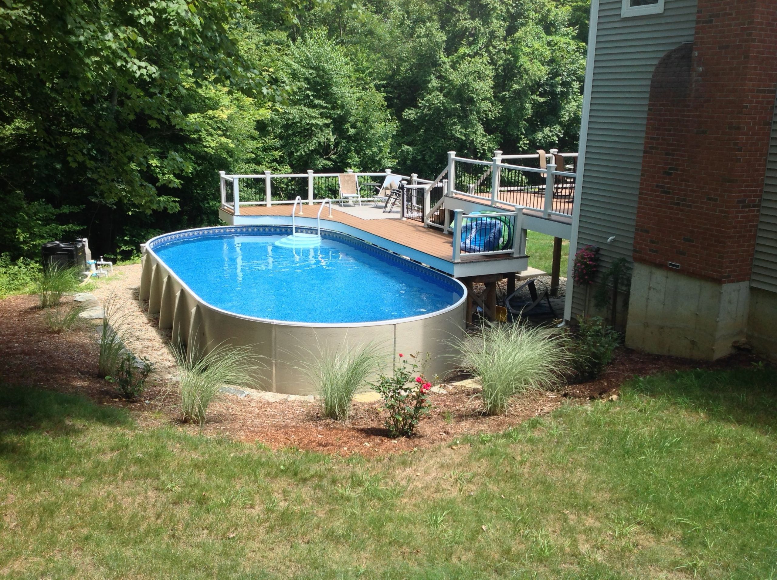 Oval Above Ground Pool
 Ground Pools Sabrina Pools Coventry CT