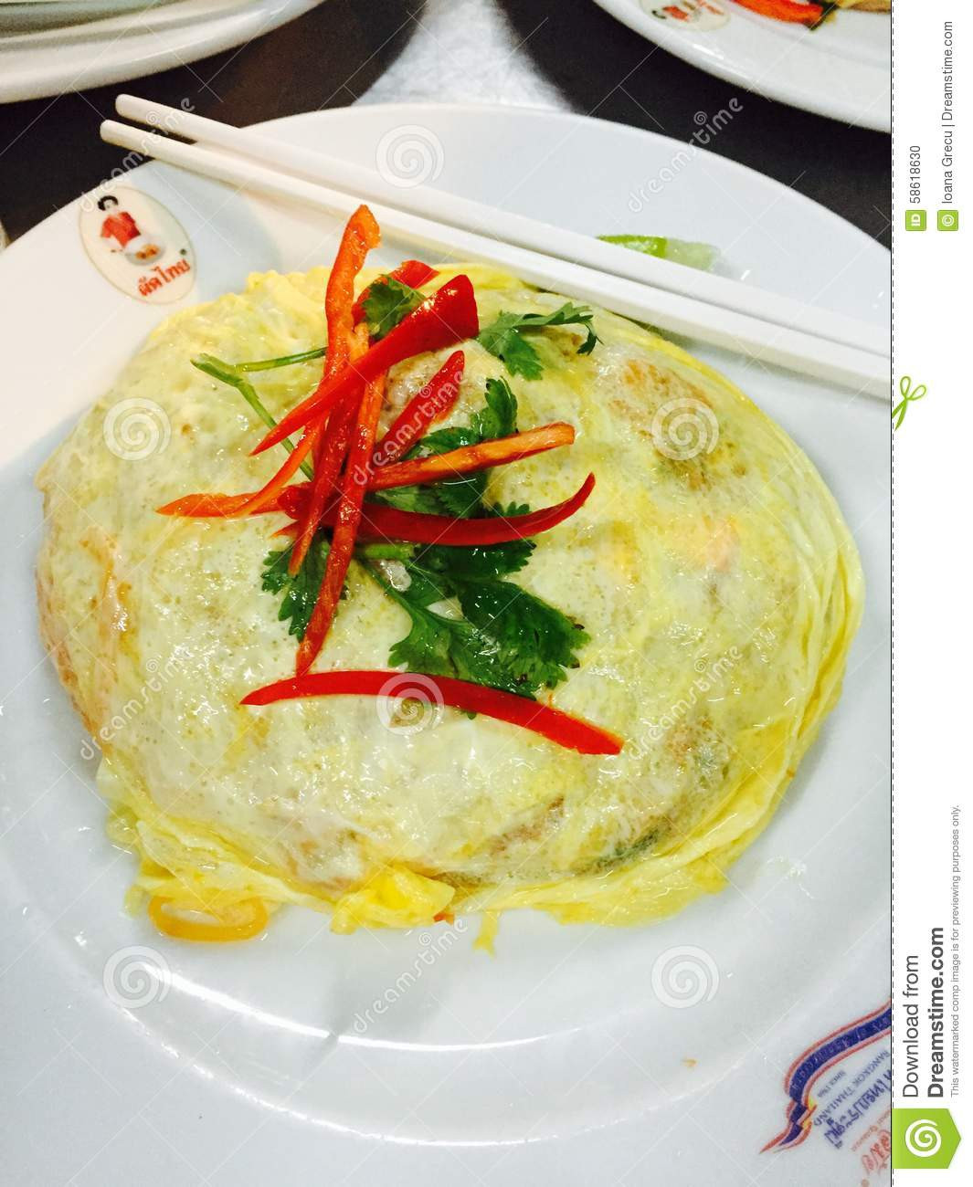 Pad Thai Egg
 Egg wrapped pad thai stock photo Image of pasta thai