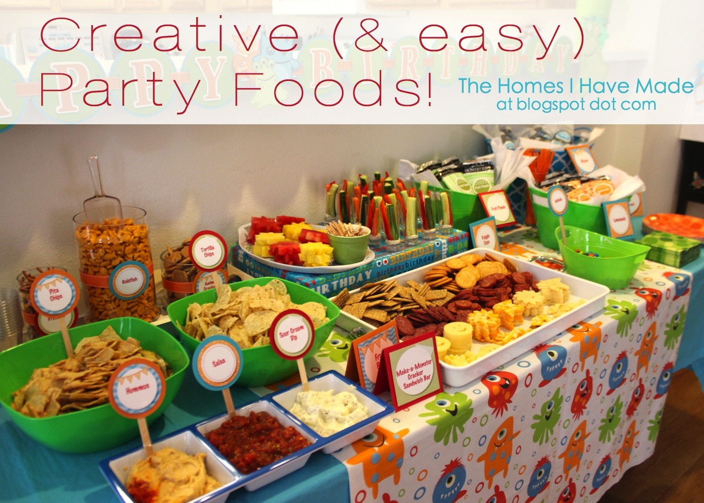 Party Food For Adults And Kids
 Monster Party Spotlight on Food