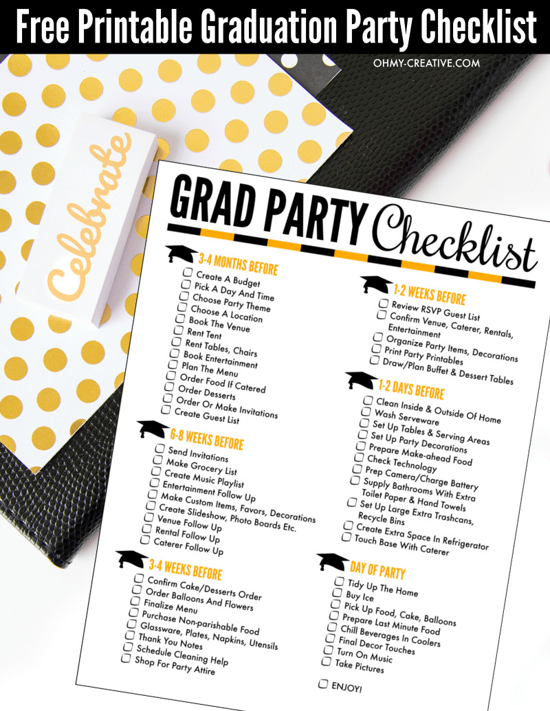 Party Planning Ideas For Graduation
 Plan the Perfect Party with a Free Printable Graduation