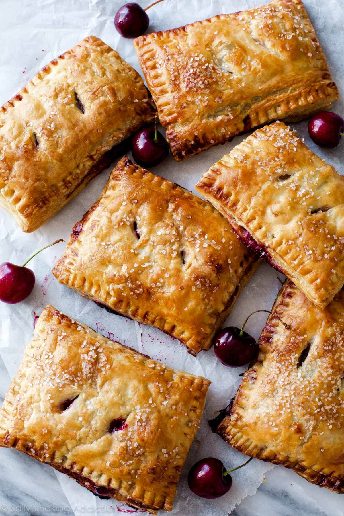 Petunia'S Pies And Pastries
 Simple Cherry Pastry Pies Sallys Baking Addiction