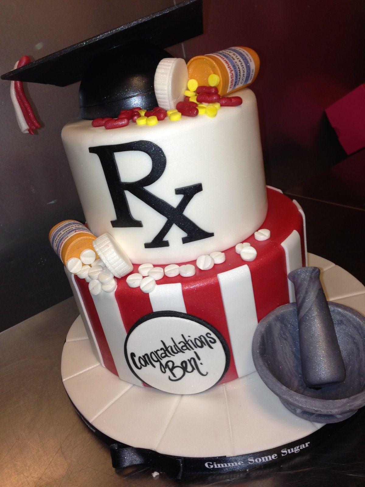 Pharmacist Graduation Party Ideas
 Pharmacy graduation cake ChefJChance
