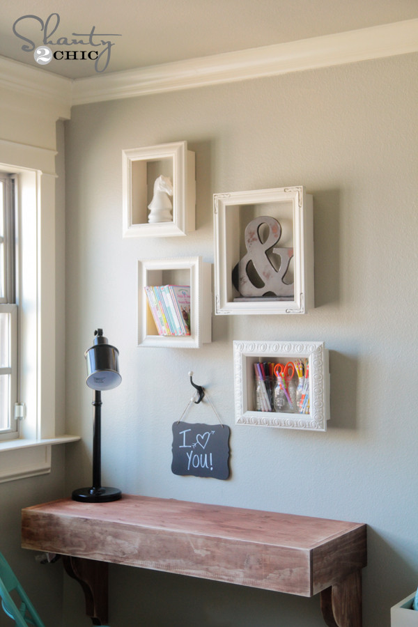 Picture Box DIY
 DIY Frame Shelves Shanty 2 Chic