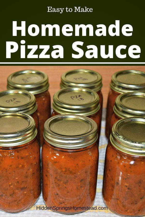 Pizza Sauce Recipe For Canning
 Easy Homemade Pizza Sauce Recipe
