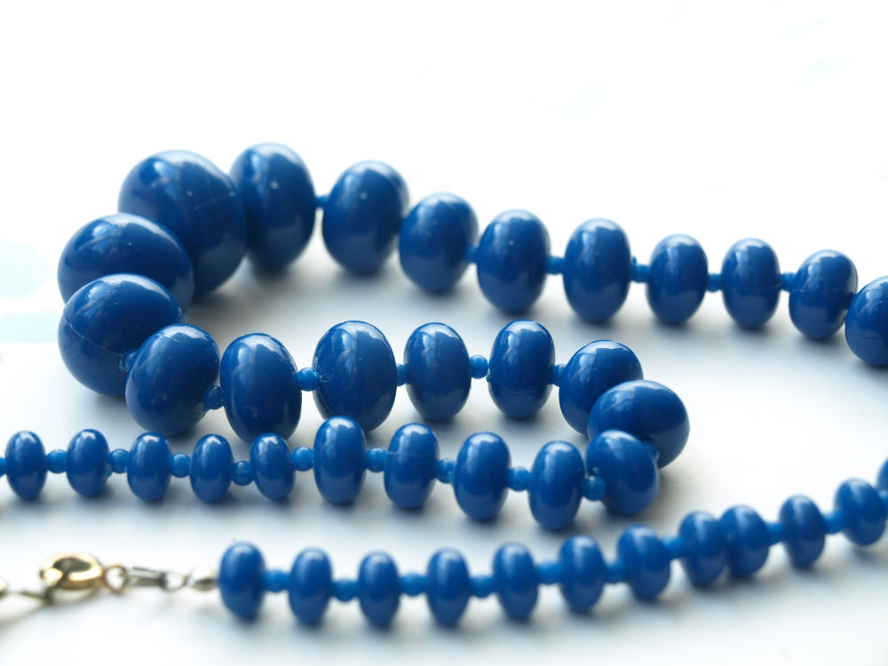 Plastic Bead Necklaces
 Plastic Bead Necklace Beaded Necklace Beads Blue Beads